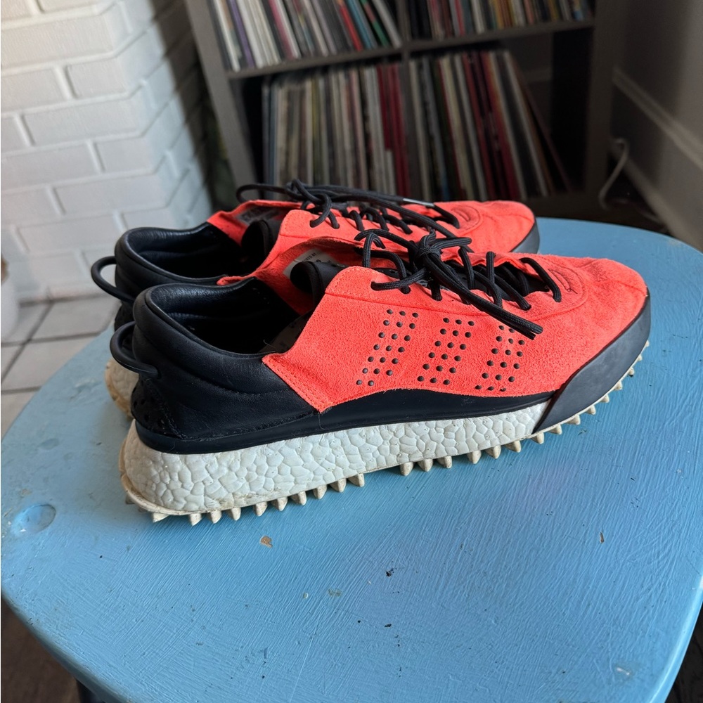 Orange Adidas Originals x Alexander Wang track shoe. Size 10.